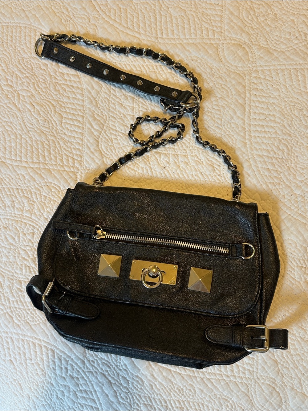 Black Studded purse